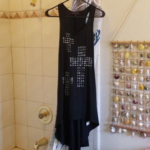 NWT Material Girl Lace Cross Maxi Dress